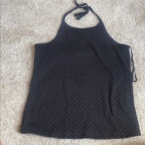 Black Halter Neck Top